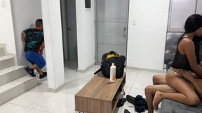 Young and Attractive Masseuse Gives a Hard Fuck to His Little Client's Wife. Till You End up in Real Homemade Sex