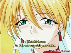 Hentai girl gets chained her bigtits and dildoed pussy