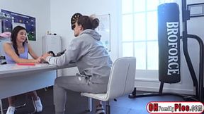 Petite teen Kylie Rocket's confidence gets boost from big cock coach