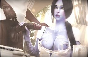 Widowmaker Feeling Hot for a Rough BBC Pounding