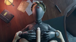 Atomic Heart White guy tits fuck Robot Girl Big Boobs Cum on the face Titjob Animation Game