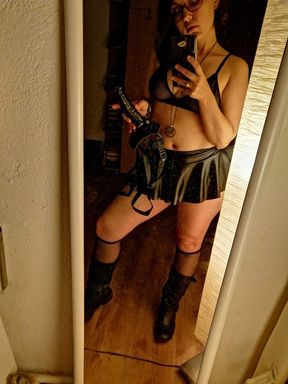 Femdom Mistress with strap-on