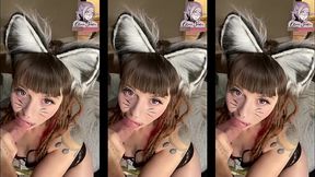 Teen Kitty With Cute Eyes Doggy Fucked Ahegao