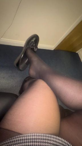 Office shoe dangle