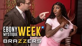 Ebony Mystique Shares Blowjob Tips With Alexis Tae, Leading To A Passionate 3some - Brazzers