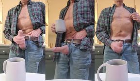 Daddy Cums in the Kitchen