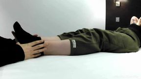 Massage the feet of your Mistress