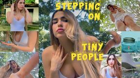 STEPPING ON TINY PEOPLE - Gabriella squashes, looms, pokes, captures 1080
