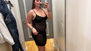 Trying on TRANSPARENT Clothes in DRESSING ROOM