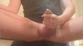 Simon, the twink flatmate, jerking off and cumming on cam