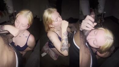 Tattooed Blonde Milf Goes Crazy on BBC POV