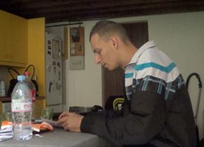 Sporty dude welcomes his friend over for some real cam sex