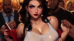 Goth Girl in a Mosh Pit