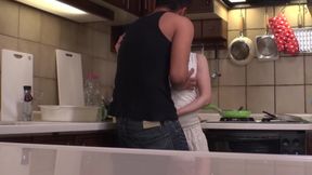 Asian Pussies Scene No.4 - Asian Housewife Ends up Fucked in the Kitchen