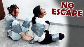 Duct Tape Escape Challenge Fails: Double Ball-Tied & Hooded Girls (4K Ultra HD)