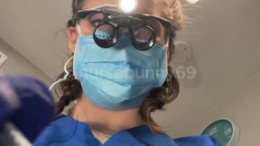 POV Dental Cavity and Filling No Numbing Loupes Blue Gloves and Scrubs 720p