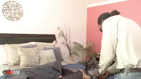Blonde bombshell gets stuffed by a huge ebony cock