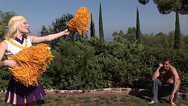 Barely 18: Ally Ann is a naughty cheerleader