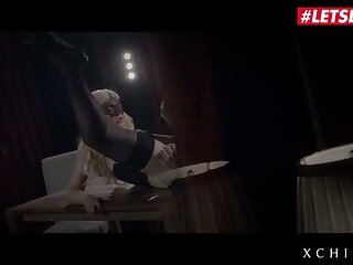 LETSDOEIT - Delicious Blondie Bunny Babe Misha Cross Sucks And Rides Two Cocks In Threesome Fantasy