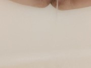 Horny pregnant milf pissing in the shower