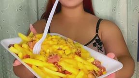 Mega combo of sausages and potatoes
