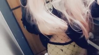 Young Sissy UK Super-Bitch Frolicking In Public Toilets 2023 FREE-FOR-ALL OF - SISSYTRAPQUEEN