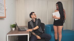 I Cheated on My Wife with My Secretary and She Asked Me to Cum Inside Her - MILF, Creampie