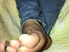 Maitresse Madelines solo foot fetish POV