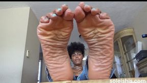 Gorgeous, legendary 6'4 sole queen Kayla and her sweaty and stinky, high arched super wrinkled size 13 feet are back! Clip 3