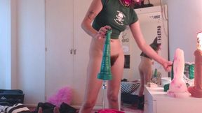 Standing fuck machine session