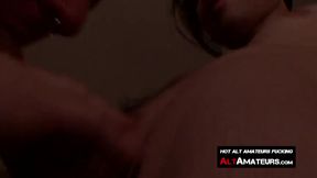 Young emo deepthroats and pounds his alt stud lover