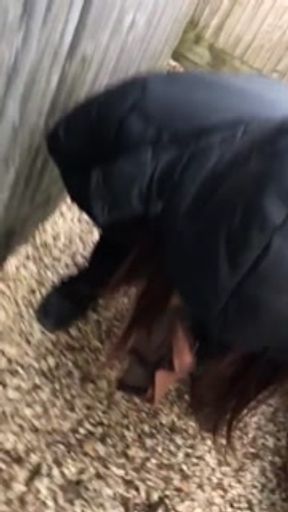 Teen pissing in public