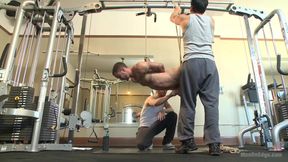 Gym Jock Taken Down and Edged Against His Wish