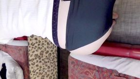 Mayu No.69 a Beautiful Girl with a Full Head Mask, Collar and Leash, She Is Sexually Trained