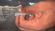 Holding Pee But Bladder Bulge Desperate Teen Omorashi - 009