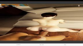 Rich white rear-end fucked by futanari in full counter