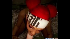 Beautiful Ebony Apex Legends Cock Lover Deepthroats A Nice Hard Meat Piece Like A True Slut