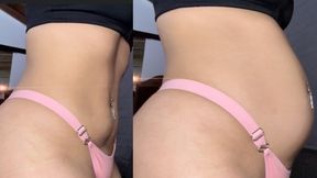 Belly dance , bloated