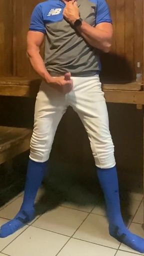 Jockdad87 Edges in the Sauna Blue Baseballgear