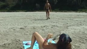 A big cock on the beach