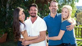 Poker Night Turns Taboo - Stepdaughter Joins in on a Hot Orgy with Stepdad and His Friends