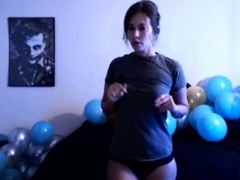 Cute brunette amateur babe sosha masturbating