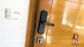 Hot Latina pizza delivery girl rides big dick in reverse cowgirl