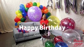 Anna´s Birthday Ballon shower 4K