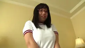 Busty teen with glasses is in for a harsh fuck on cam