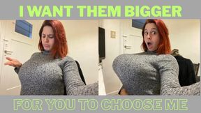 Inflation of my Big Breast I want them HUGE