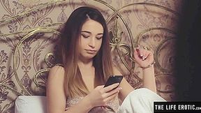 Dashing Brunette Susie Ties Herself Up Before Masturbating