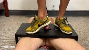 Arab Dom - Foot Worship and Hard CBT Ballbusting