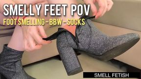 Smell Louise And Pri's Sweaty Feet And Clean Their Boots With Your Tongue (1080p - EN sub - BBW - boot worship - foot smelling)