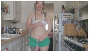 Bloated Belly Fetish Rubbing